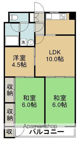 DIO・HORI Ⅱ(3LDK/3階)の間取り写真