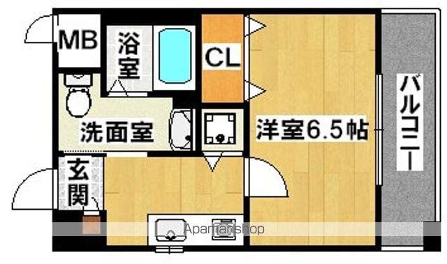 ライフデザイン新金岡C棟(1K/5階)の間取り写真