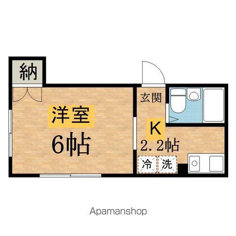 新倉ビル(1K/3階)の間取り写真