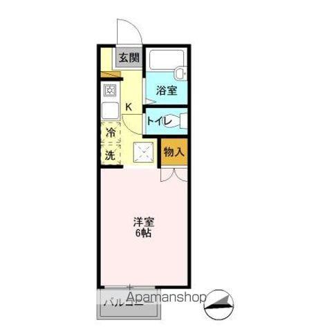 グランデュール八千代台(ワンルーム/1階)の間取り写真