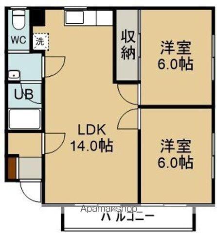 アーバンライフアネックス(2LDK/1階)の間取り写真