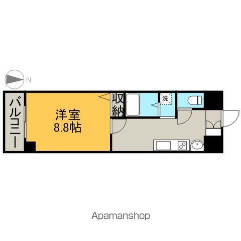 ソレアード関戸(1K/7階)の間取り写真