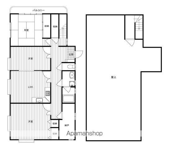 Kビルディング(3SLDK/3階)の間取り写真