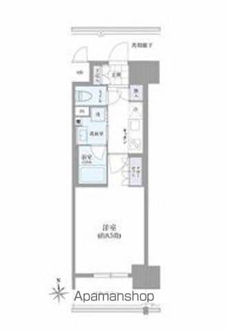 OKBアヴェニール菊井町(1K/8階)の間取り写真