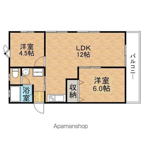 マ・メゾン野久保(2LDK/2階)の間取り写真