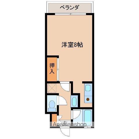 リバティハウス(ワンルーム/2階)の間取り写真