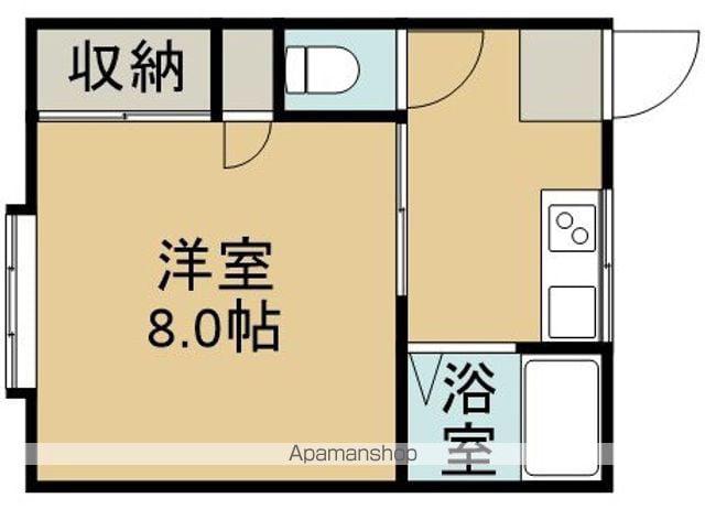 コーポ若葉館(1K/2階)の間取り写真