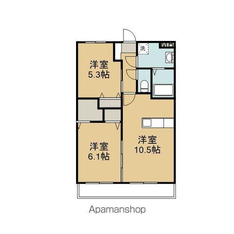 マル シエロ(2LDK/3階)の間取り写真