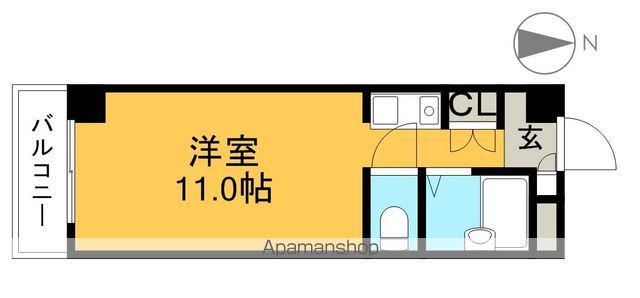 メゾンMT5(ワンルーム/2階)の間取り写真