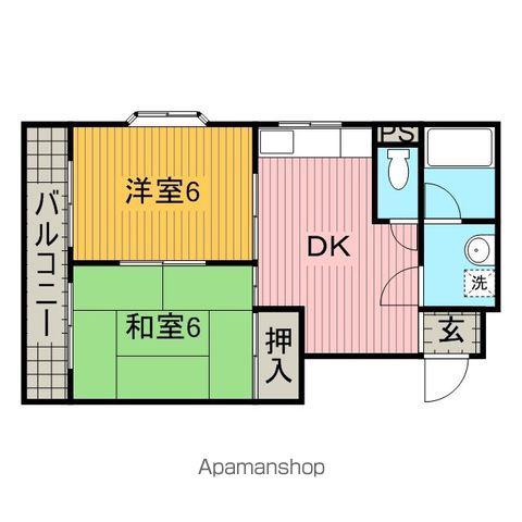 マンションメイト(2DK/3階)の間取り写真