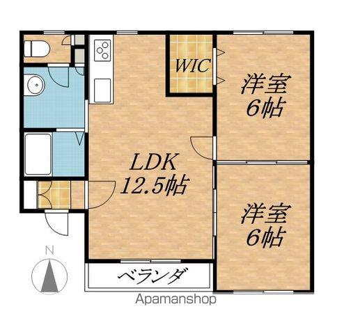 エスペランサⅢ(2LDK/2階)の間取り写真