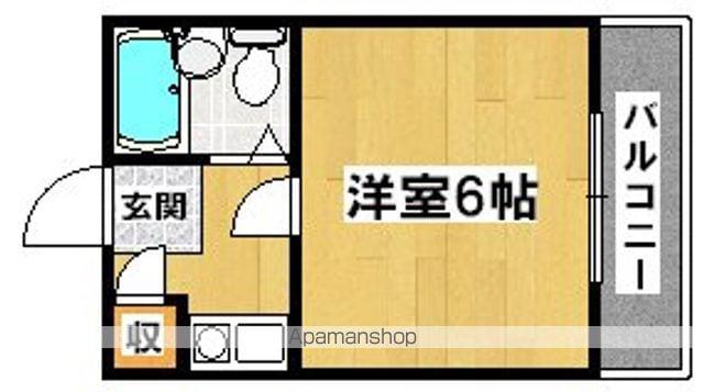 HS北野田(1K/2階)の間取り写真