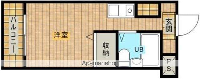 メゾン・ド・サンディーク(ワンルーム/3階)の間取り写真