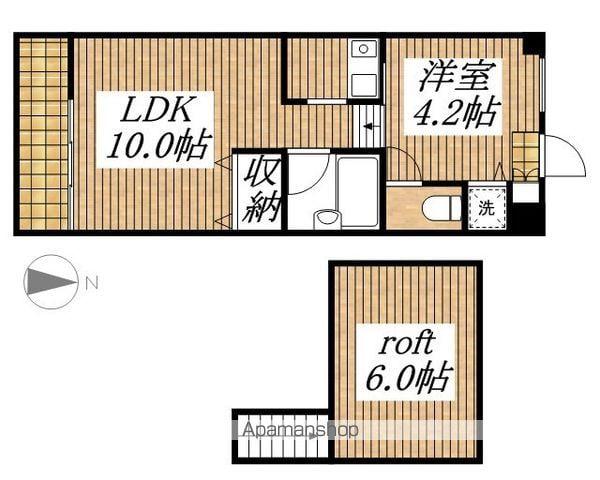 プリンスヴィル立川(1LDK/2階)の間取り写真