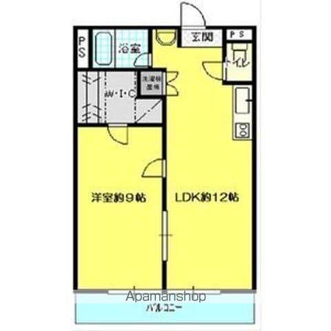 シャトー共栄(1SLDK/4階)の間取り写真