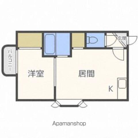 ローヤルハイツ澄川(1DK/3階)の間取り写真