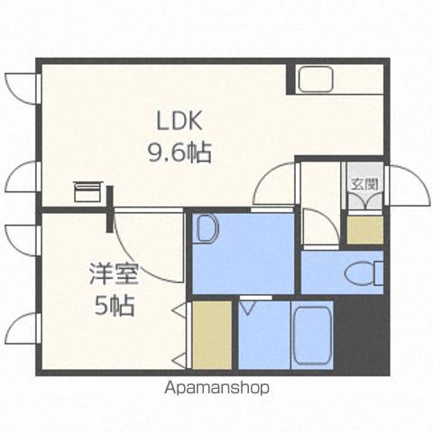 アイビル9(1LDK/3階)の間取り写真