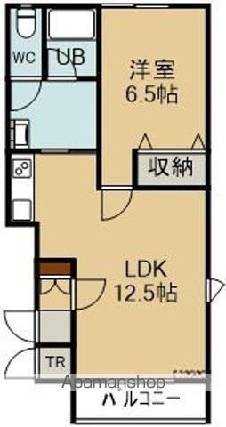 BARRY美原Ⅱ(1LDK/3階)の間取り写真