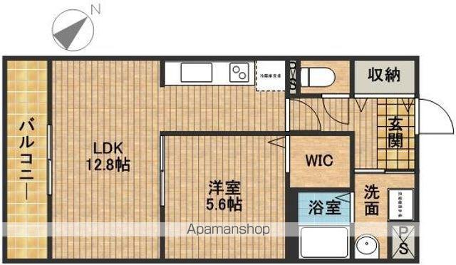 ラパノス(1LDK/1階)の間取り写真