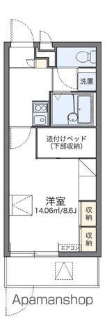 レオパレスライフワン(1K/1階)の間取り写真