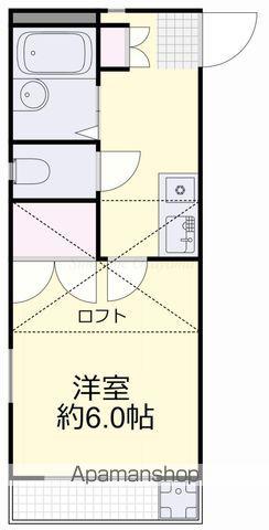 POSISTRY(1K/2階)の間取り写真