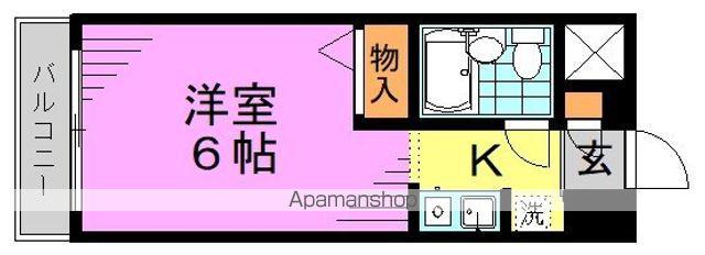 ジョイフル新高円寺(ワンルーム/4階)の間取り写真