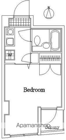 ドルチェ府中(1K/4階)の間取り写真