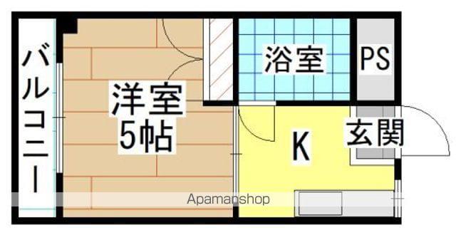 マンション葉山中井(1K/3階)の間取り写真