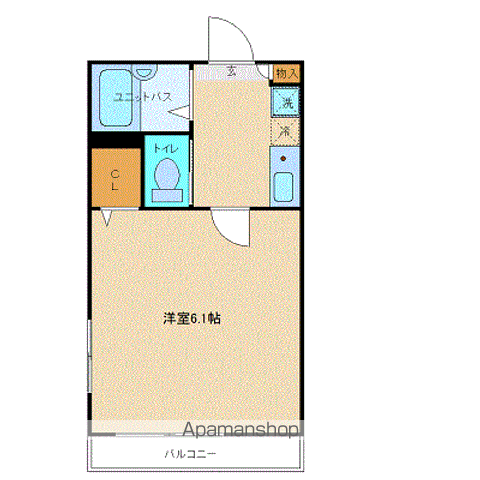フェリーチェ阿佐ヶ谷1(1K/2階)の間取り写真