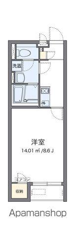 レオネクストキャトルセゾン(1K/1階)の間取り写真