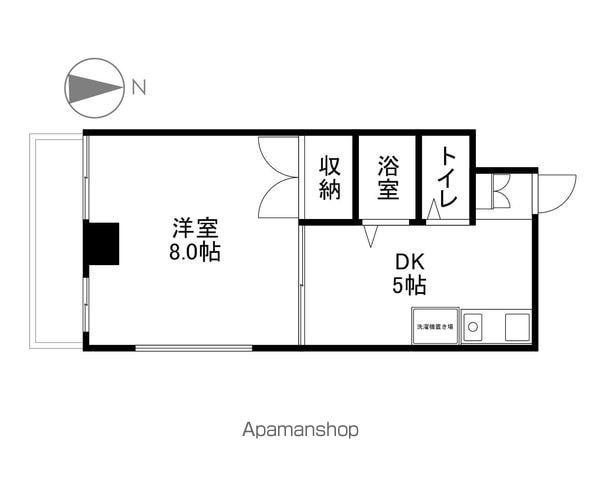 田中ビル(1DK/3階)の間取り写真