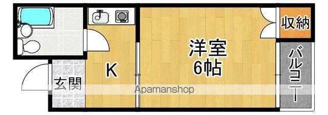 ルーチェ白鷺(1K/3階)の間取り写真