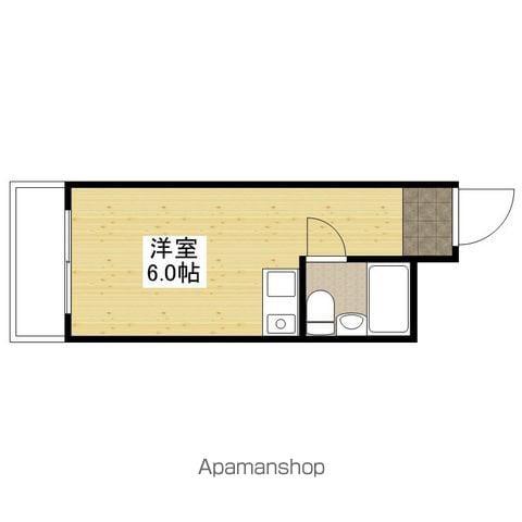 清水ビル(ワンルーム/4階)の間取り写真