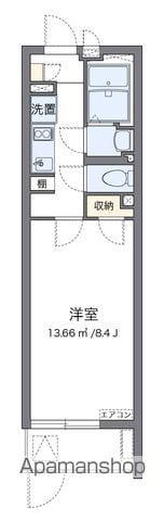 クレイノハイム卯の里(1K/1階)の間取り写真