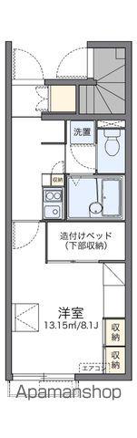 レオパレスイーストビレッジ1(1K/1階)の間取り写真