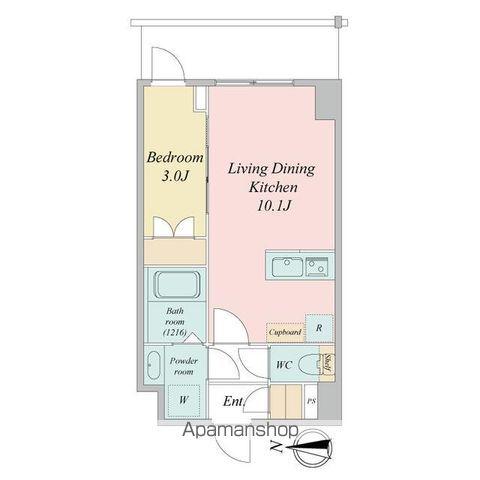 LIME RESIDENCE KAWAGUCHI イースト(1LDK/2階)の間取り写真