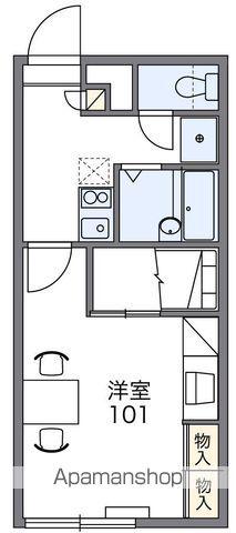 レオパレスホットスプリング(1K/2階)の間取り写真