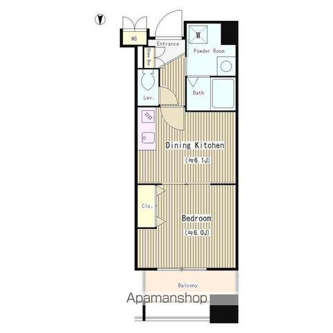 クレアールフレスカ(1DK/3階)の間取り写真