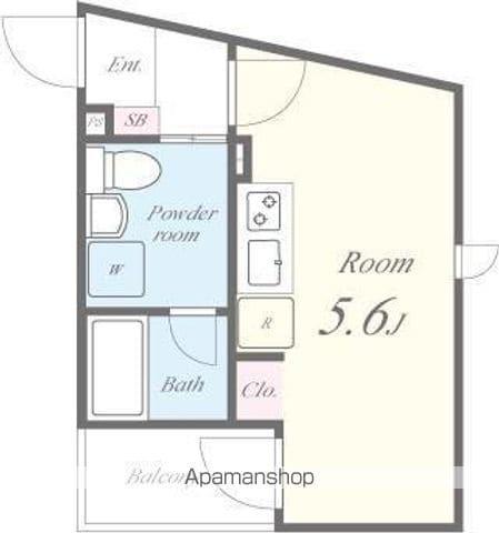 LAUREL西新井栄町(ワンルーム/1階)の間取り写真