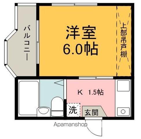 グランモア南大塚(1K/4階)の間取り写真