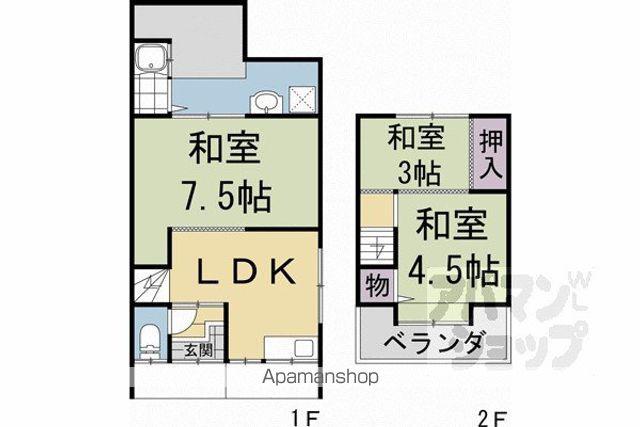 グリーンハウス向島西堤町(3LDK)の間取り写真