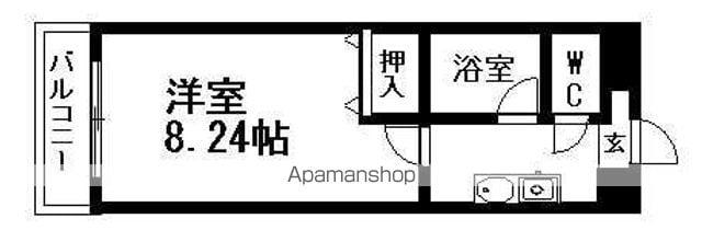 エランビタール今池(1K/3階)の間取り写真