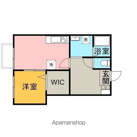 サンハイム・ユウ(1DK/1階)の間取り写真