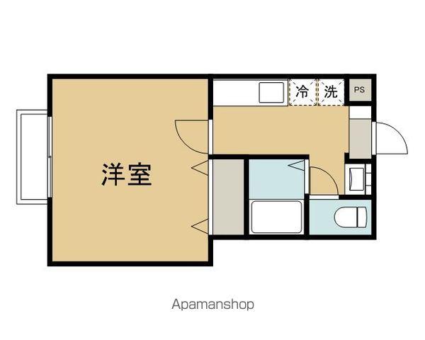 アイドルコート(1K/3階)の間取り写真