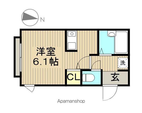 カーサミヤビ(ワンルーム/2階)の間取り写真