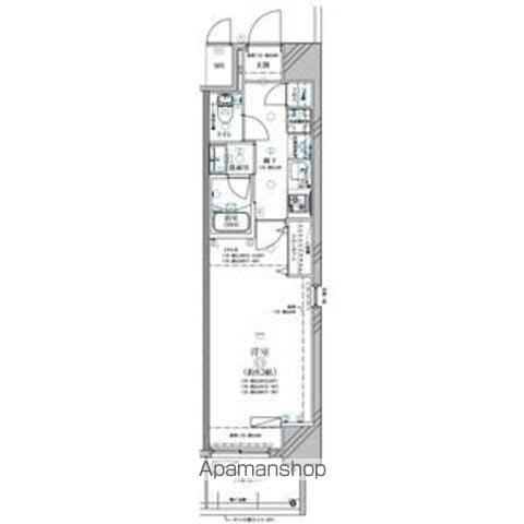 ディアレイシャス鶴舞公園(1K/6階)の間取り写真