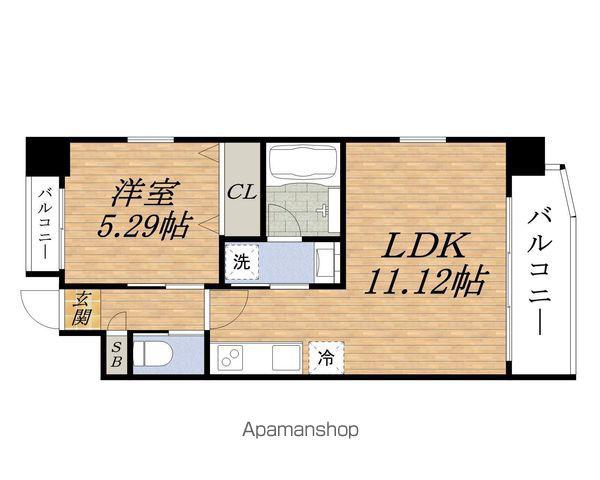 PREGIO吹田(1LDK/7階)の間取り写真