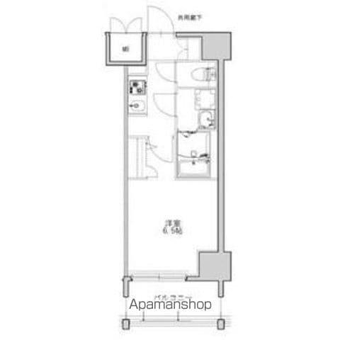 S-RESIDENCE名駅北ALESIA(1K/13階)の間取り写真