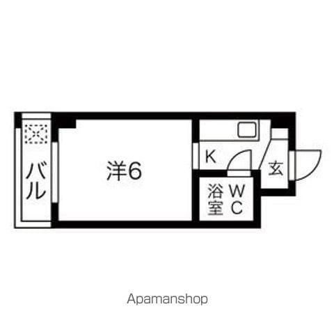プレズ名古屋庄内通(1K/4階)の間取り写真