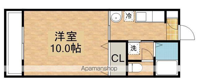 マンションシャルムA(1K/3階)の間取り写真